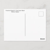 Präsident Eisenhower Postkarte (Rückseite)