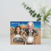Präsident Elect Joe Biden und Kamala Harris Bikers Postkarte (Stehend Vorderseite)