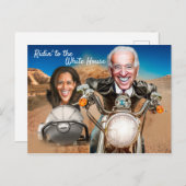 Präsident Elect Joe Biden und Kamala Harris Bikers Postkarte (Vorne/Hinten)