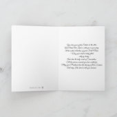 PRÄSIDENT ERSTE MASSENCHALICE HOSTORDINIERUNG KARTE (Innenseite)