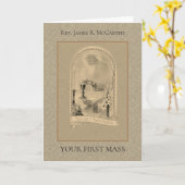 PRÄSIDENT ERSTE MASSENCHALICE HOSTORDINIERUNG KARTE (Gelbe Blume)