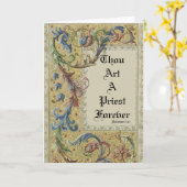 PRÄSIDENT ERSTE MASSENCHALICE HOSTORDINIERUNG KARTE (Gelbe Blume)