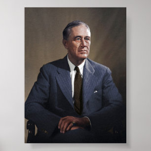 Präsident Franklin D. Roosevelt Poster