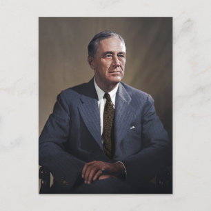 Präsident Franklin D. Roosevelt Postkarte