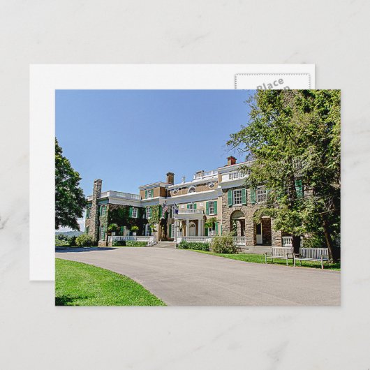 Präsident Franklin D. Roosevelts (FDR)-Haus Postkarte (Vorne/Hinten)