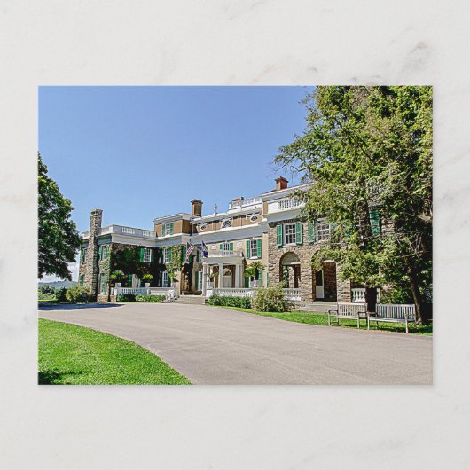 Präsident Franklin D. Roosevelts (FDR)-Haus Postkarte (Vorderseite)