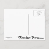 Präsident Franklin Pierce Postkarte (Rückseite)