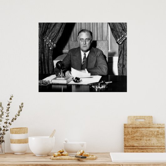 Präsident Franklin Roosevelt Poster (Küche)