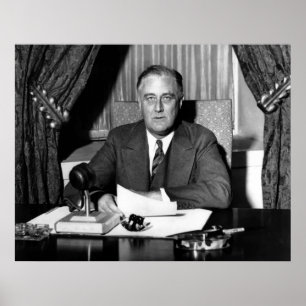 Präsident Franklin Roosevelt Poster
