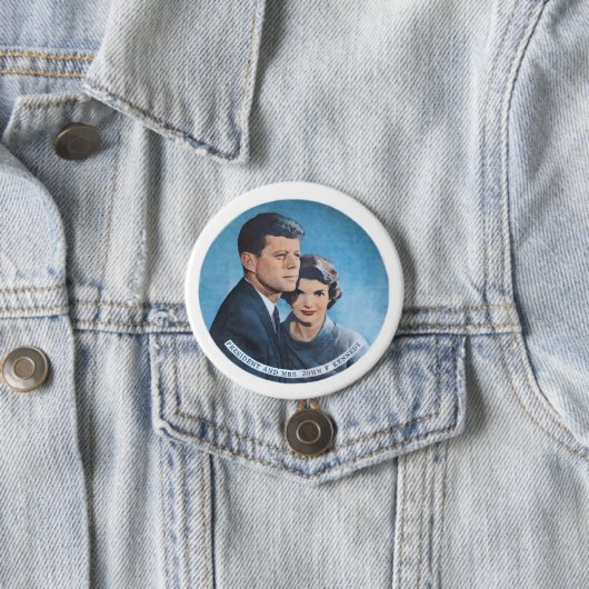 Präsident & Frau John F. Kennedy Button (Beispiel)