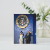 Präsident & Frau Obama Postkarte (Stehend Vorderseite)