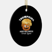 Präsident Funny Trumpkins Halloween Keramik Ornament (Rechts)