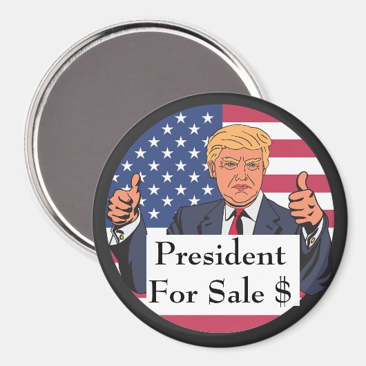 Präsident für Verkauf Magnet (Vorderseite/Rückseite)