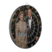 Präsident George Bush, Laura Christmas White House Dartscheibe (Vorderseite Links)