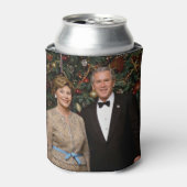 Präsident George Bush, Laura Christmas White House Dosenkühler (Kanne Vorderseite)
