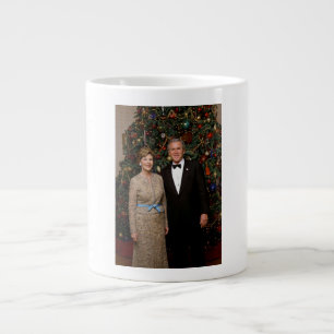 Präsident George Bush, Laura Christmas White House Jumbo-Tasse