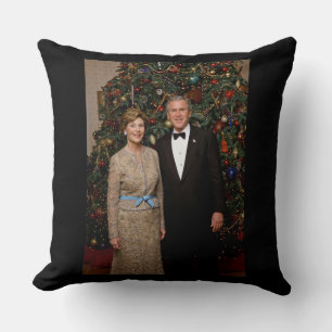 Präsident George Bush, Laura Christmas White House Kissen