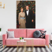 Präsident George Bush, Laura Christmas White House Leinwanddruck (Insitu (Wohnzimmer))