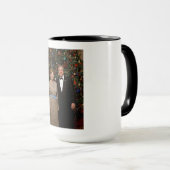 Präsident George Bush, Laura Christmas White House Tasse (VorderseiteRechts)