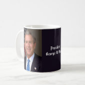 Präsident George W Bush Offiziell Portrait Kaffeetasse (Vorderseite Links)