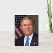 Präsident George W Bush Offiziell Portrait Karte (Vorderseite)