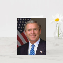Präsident George W Bush Offiziell Portrait Karte