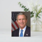 Präsident George W Bush Offiziell Portrait Postkarte (Stehend Vorderseite)