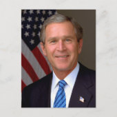Präsident George W Bush Offiziell Portrait Postkarte (Vorderseite)