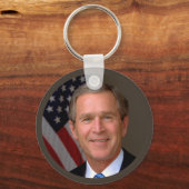 Präsident George W Bush Offiziell Portrait Schlüsselanhänger (Vorderseite)