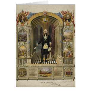 Präsident George Washington als Freimaurer