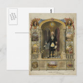 Präsident George Washington als Freizeit Postkarte (Vorne/Hinten)