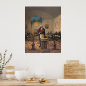 Präsident George Washington als Master Mason Poster (Küche)