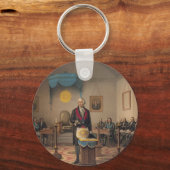 Präsident George Washington als Master Mason Schlüsselanhänger (Vorderseite)