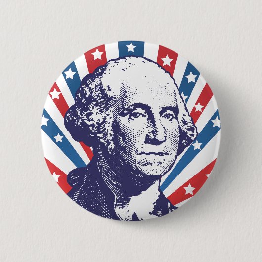 Präsident George Washington Button (Vorderseite)