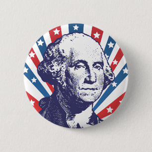 Präsident George Washington Button