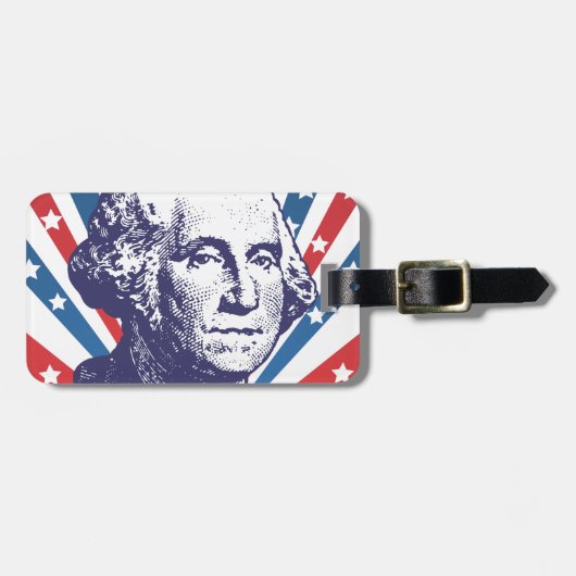 Präsident George Washington Gepäckanhänger (Vorderseite horizontal)