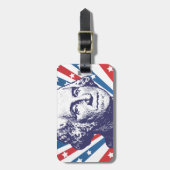 Präsident George Washington Gepäckanhänger (Vorderseite vertikal)