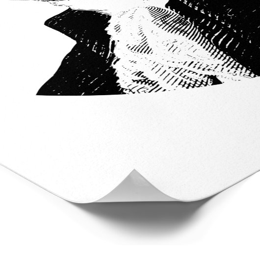 Präsident George Washington Graphic Poster (Ecke)