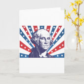 Präsident George Washington Karte (Gelbe Blume)