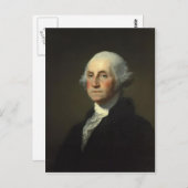 Präsident George Washington Postkarte (Vorne/Hinten)