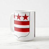 Präsident George Washington & Wappen Kaffeetasse (Vorderseite Links)