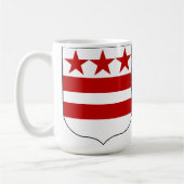 Präsident George Washington & Wappen Kaffeetasse (Links)