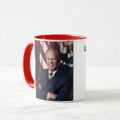 Präsident Gerald Ford Gedenkfeier Tasse (Vorderseite Links)