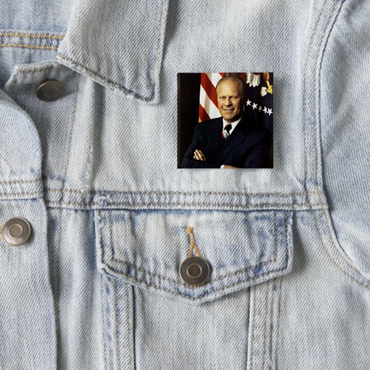 Präsident Gerald Ford Portrait Button (Beispiel)