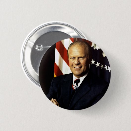 Präsident Gerald Ford Portrait Button (Vorne & Hinten)