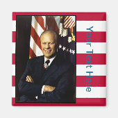 Präsident Gerald Ford Portrait Magnet (Vorne)