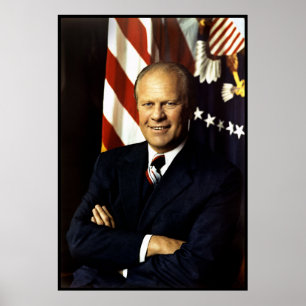 Präsident Gerald Ford Portrait Poster