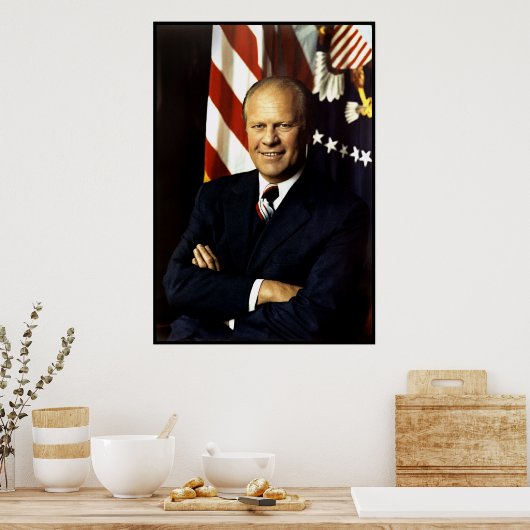 Präsident Gerald Ford Portrait Poster (Küche)