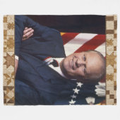 Präsident Gerald Ford Quiltdecke Fleecedecke (Vorderseite (Horizontal))