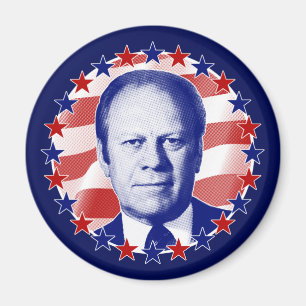 Präsident Gerald Ford Stars and Stripes Magnet